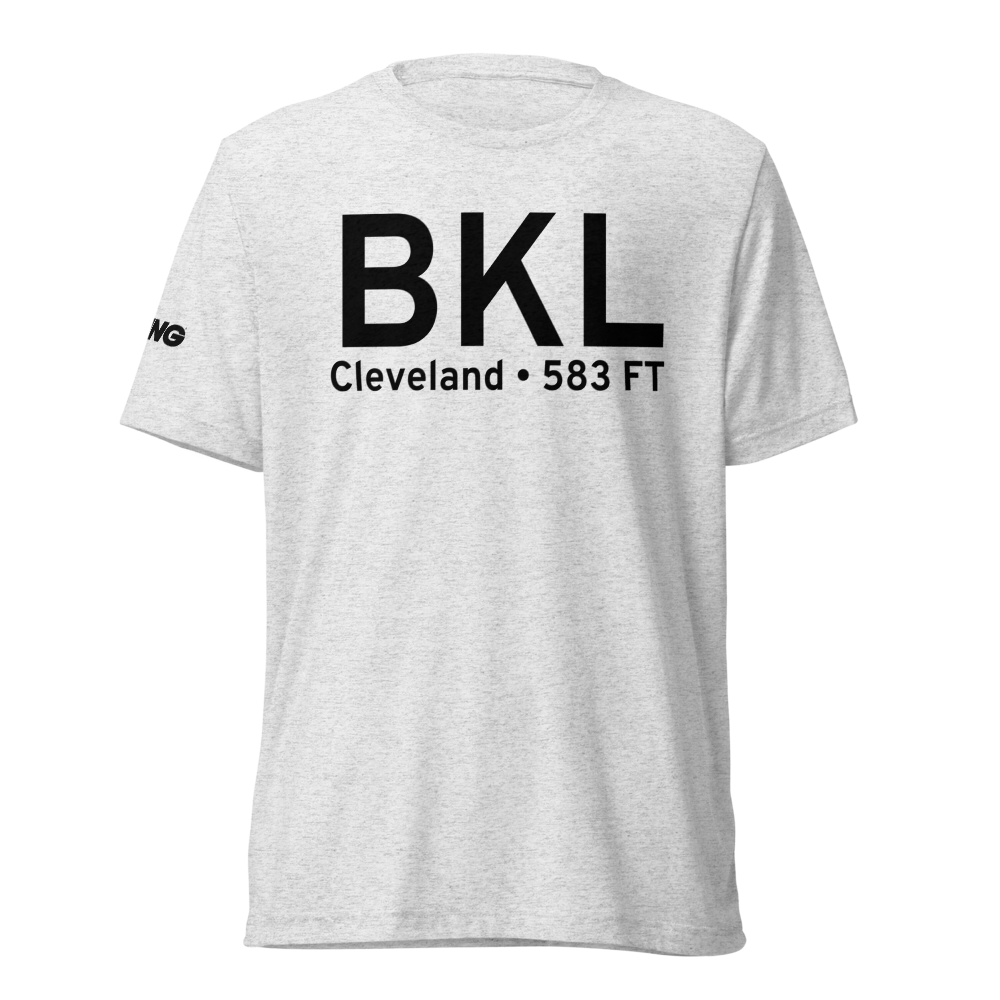 Cleveland (KBKL) Airport Tri-blend T-Shirt 