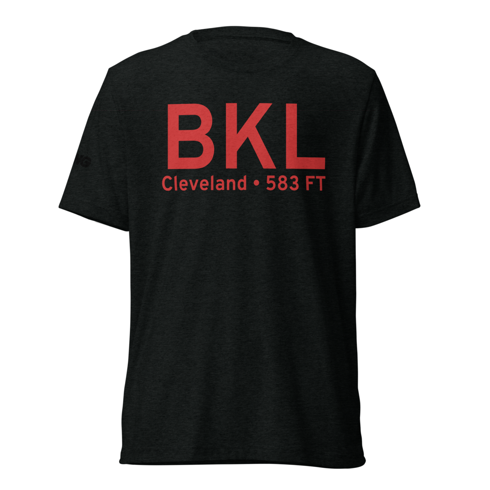 Cleveland (KBKL) Airport Tri-blend T-Shirt 