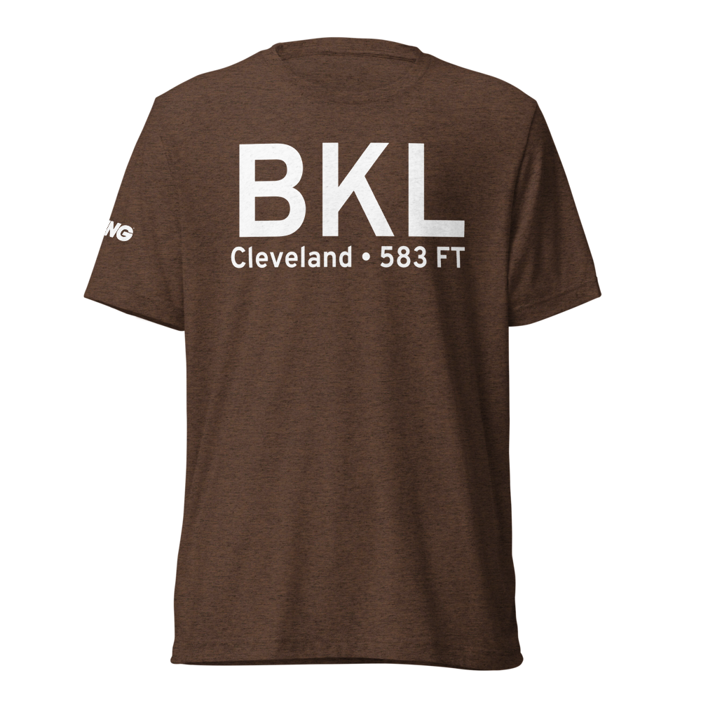 Cleveland (KBKL) Airport Tri-blend T-Shirt 