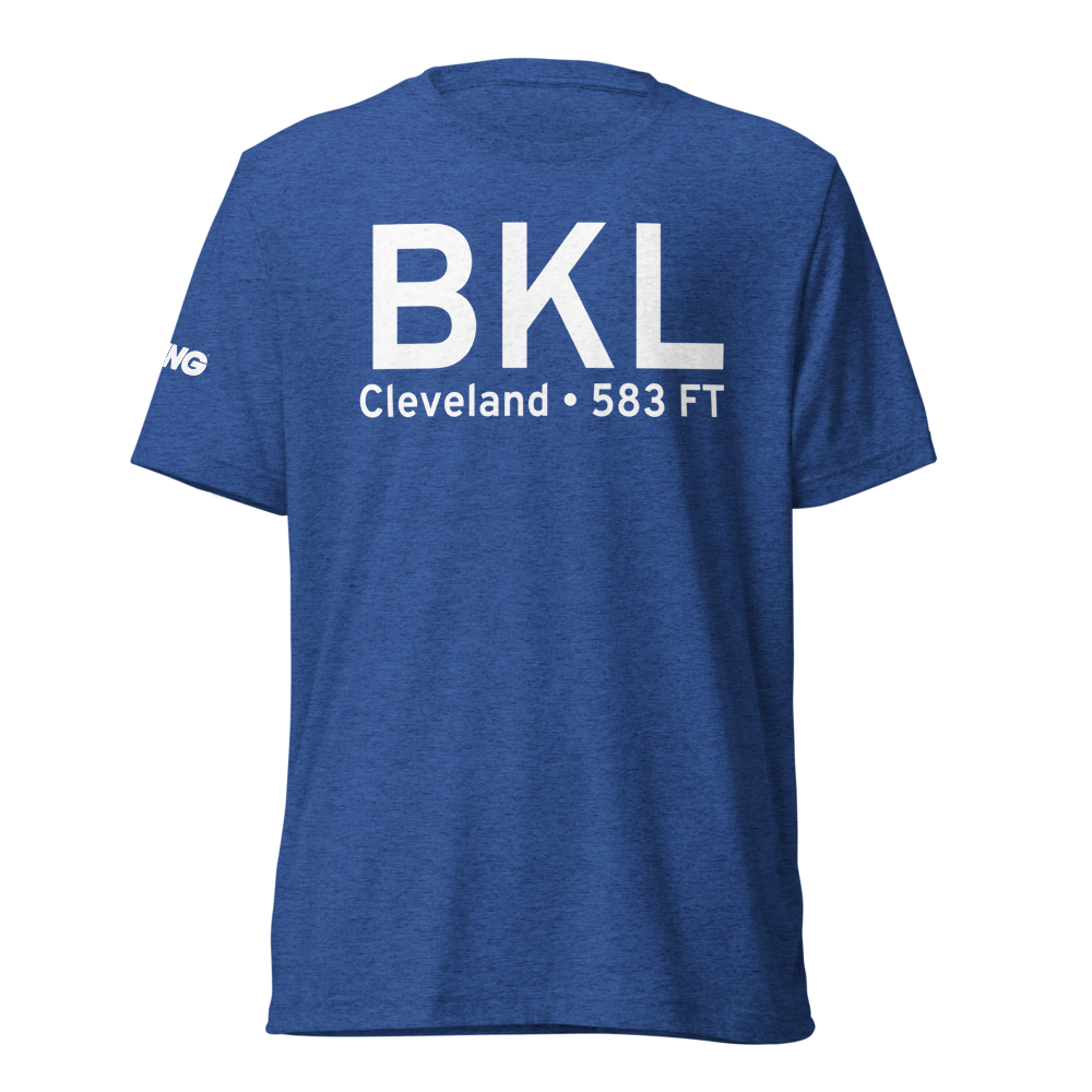 Cleveland (KBKL) Airport Tri-blend T-Shirt 