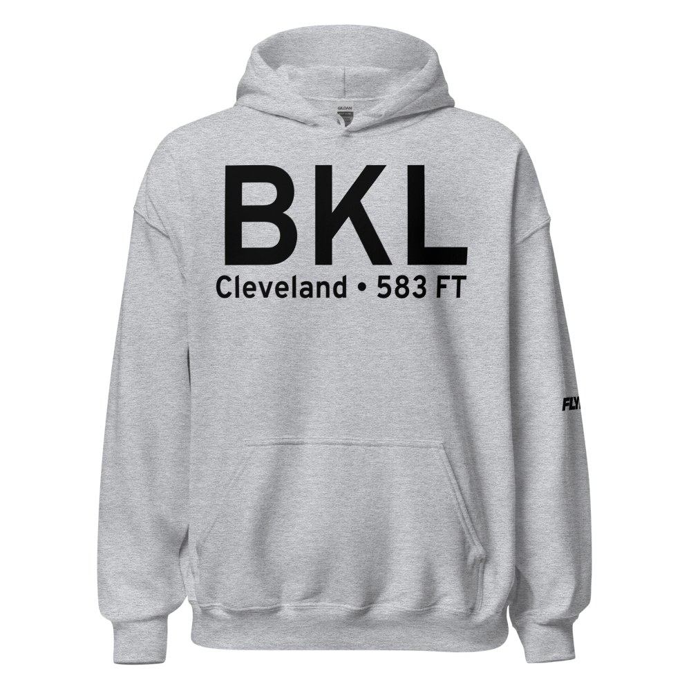 Cleveland (KBKL) Airport Hoodie Sweatshirt 