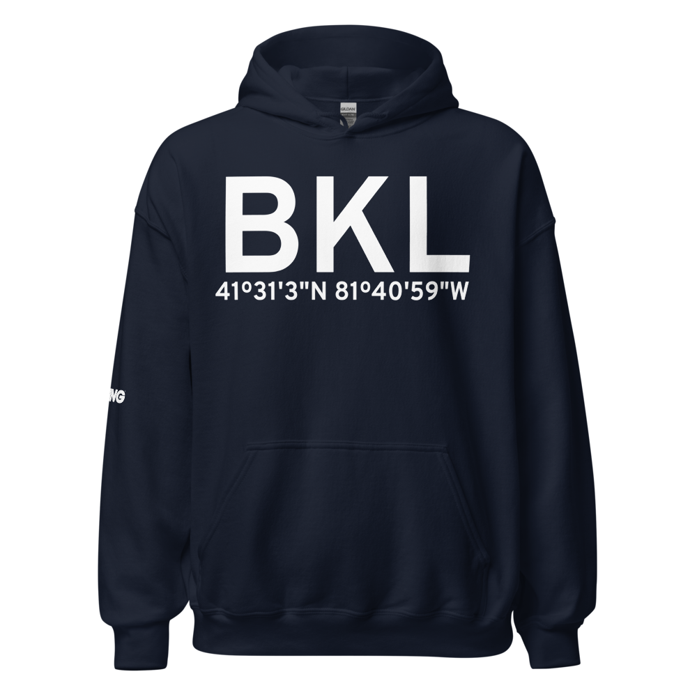 Cleveland (KBKL) Airport Hoodie Sweatshirt 