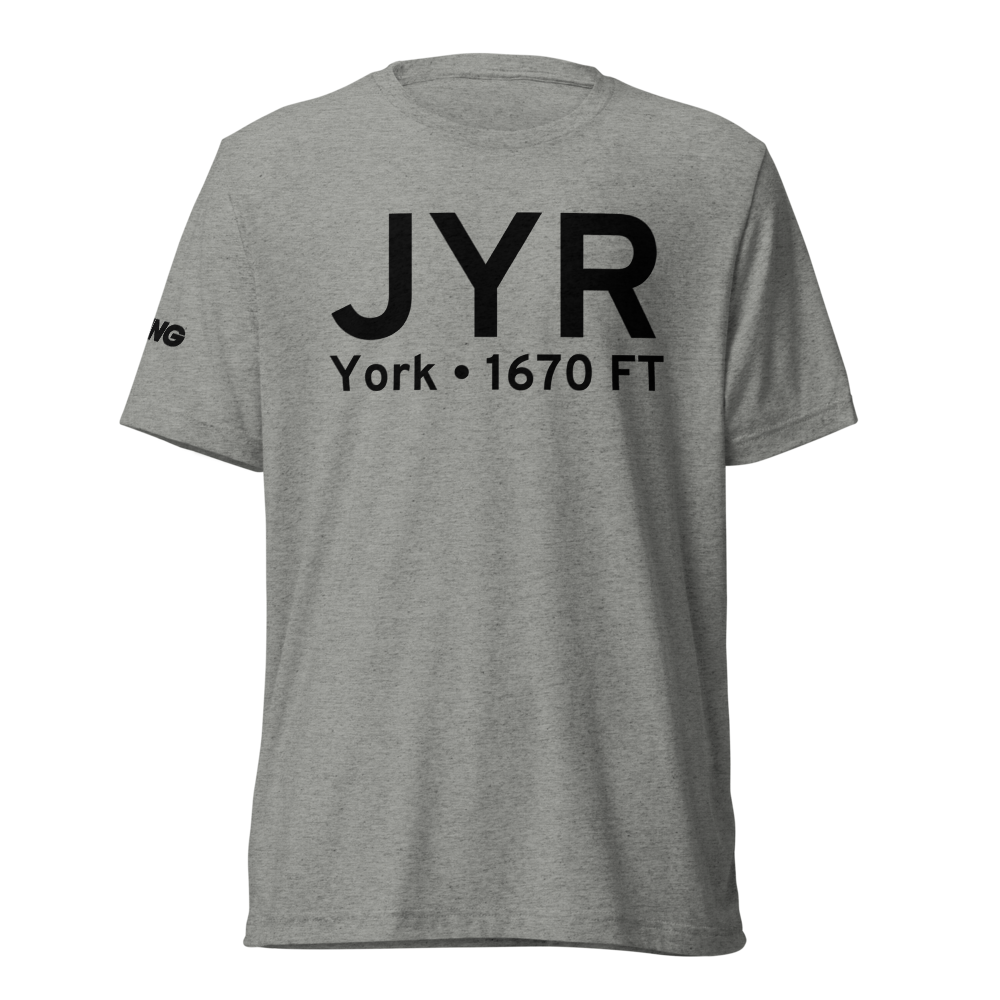 York (KJYR) Airport Tri-blend T-Shirt 