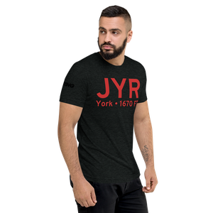 York (KJYR) Airport Tri-blend T-Shirt