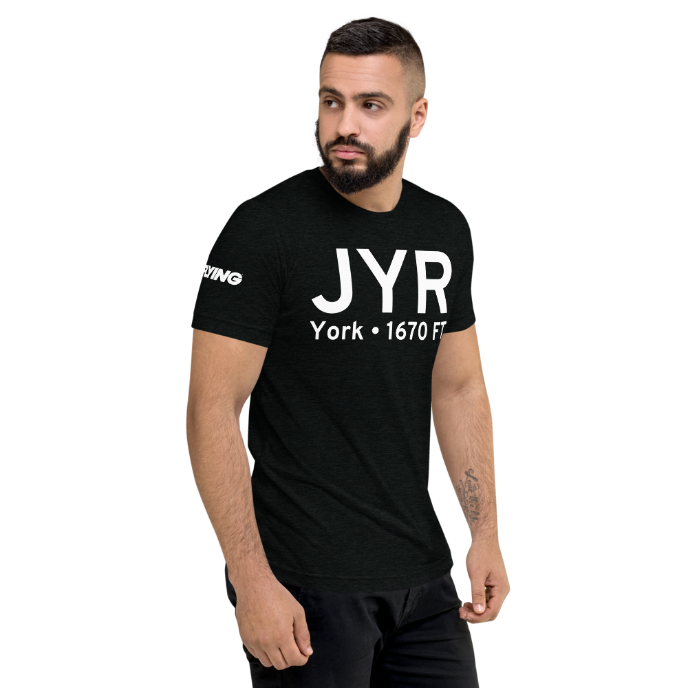 York (KJYR) Airport Tri-blend T-Shirt 