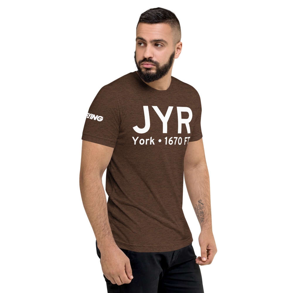 York (KJYR) Airport Tri-blend T-Shirt 