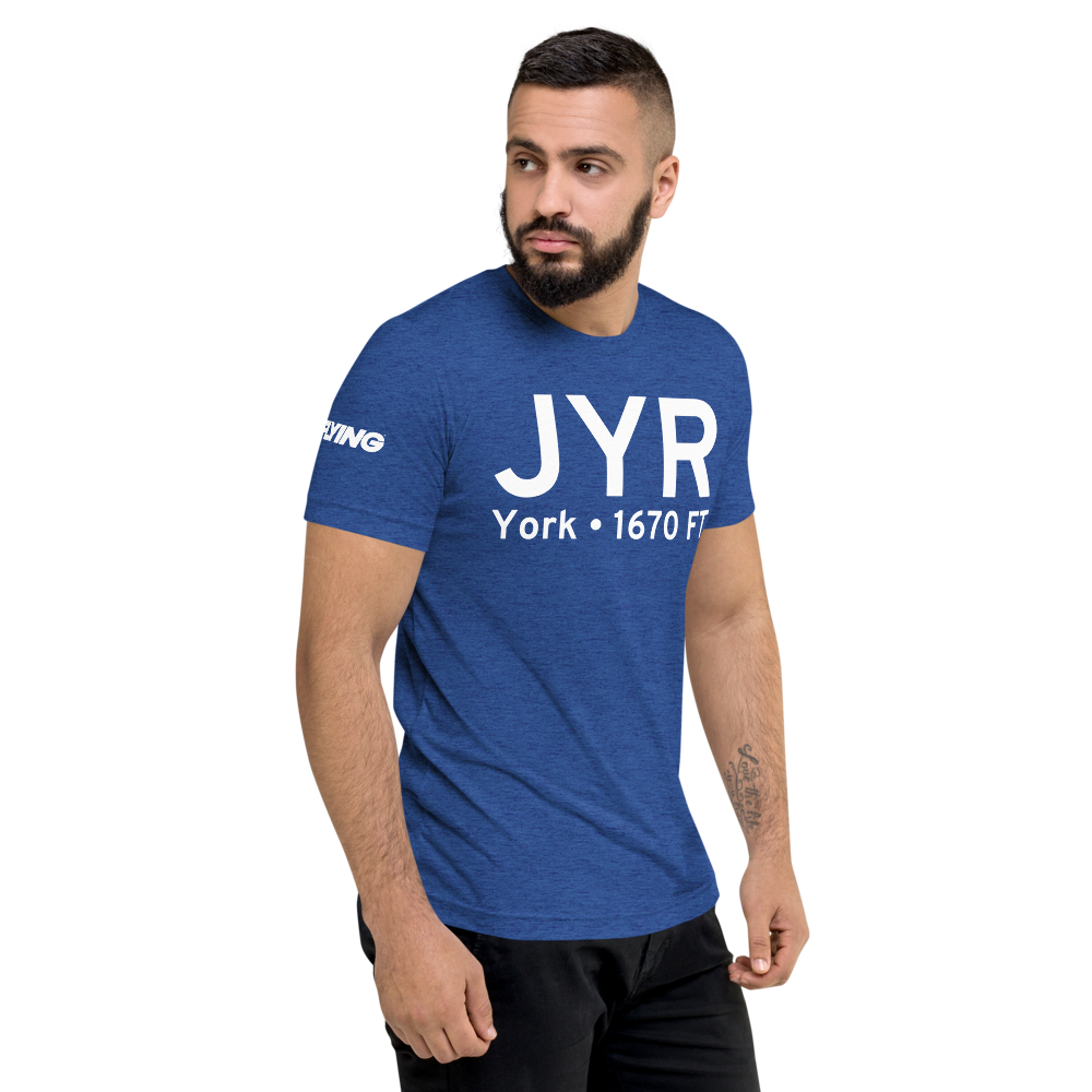 York (KJYR) Airport Tri-blend T-Shirt 