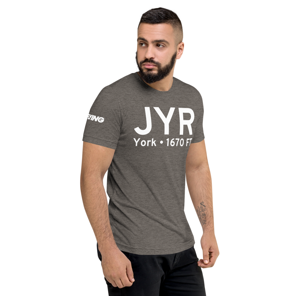 York (KJYR) Airport Tri-blend T-Shirt 