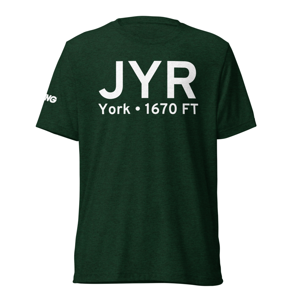 York (KJYR) Airport Tri-blend T-Shirt 