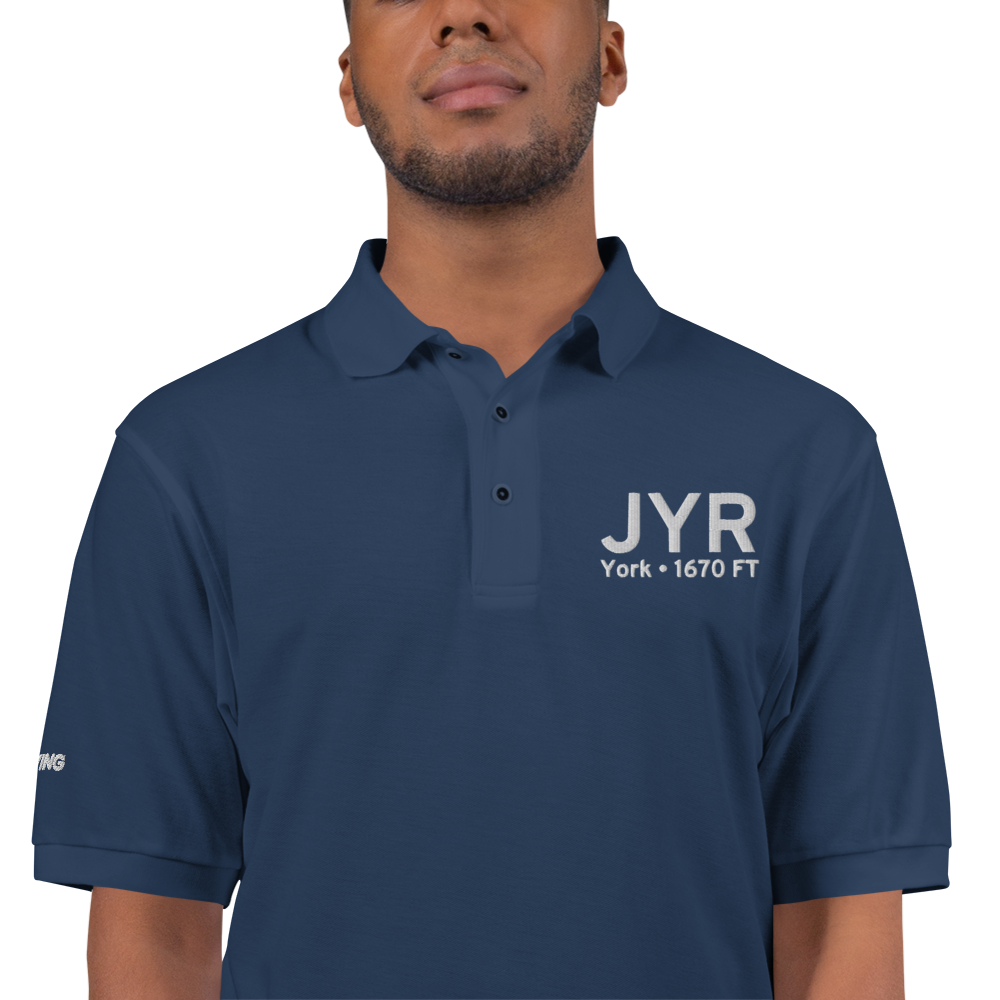 York (KJYR) Airport Port Authority Embroidered Polo Shirt 