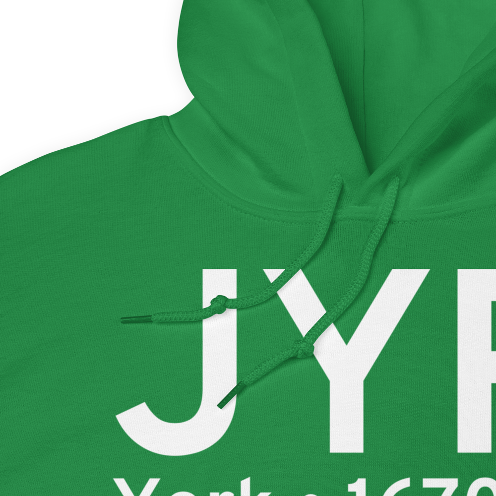 York (KJYR) Airport Hoodie Sweatshirt 