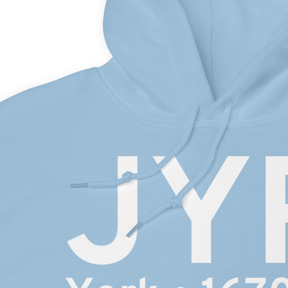 York (KJYR) Airport Hoodie Sweatshirt 
