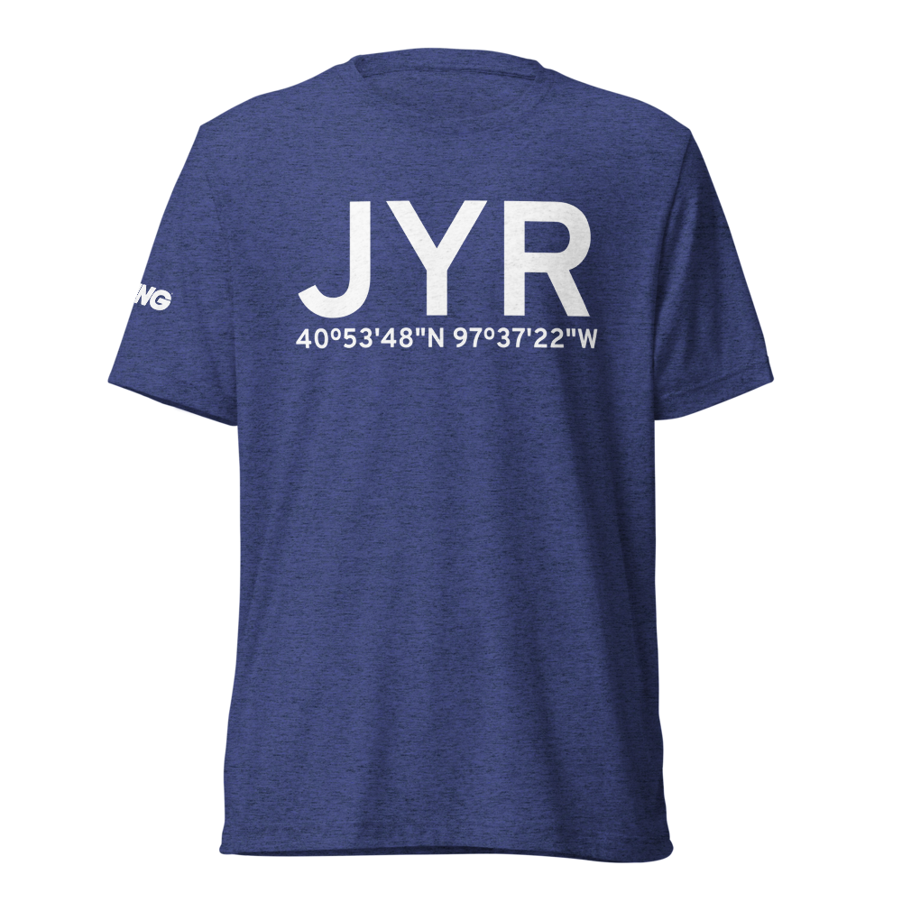 York (KJYR) Airport Tri-blend T-Shirt 