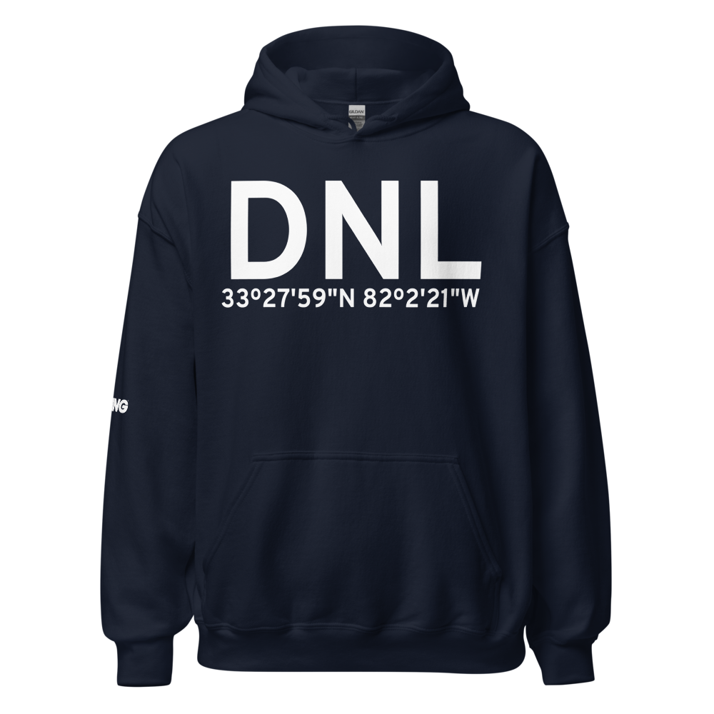 Augusta (KDNL) Airport Hoodie Sweatshirt 