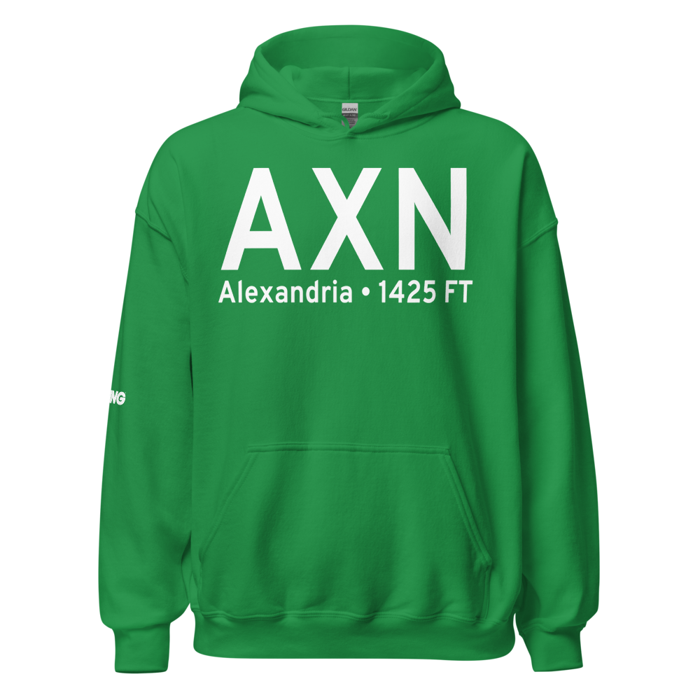 Alexandria (KAXN) Airport Hoodie Sweatshirt 