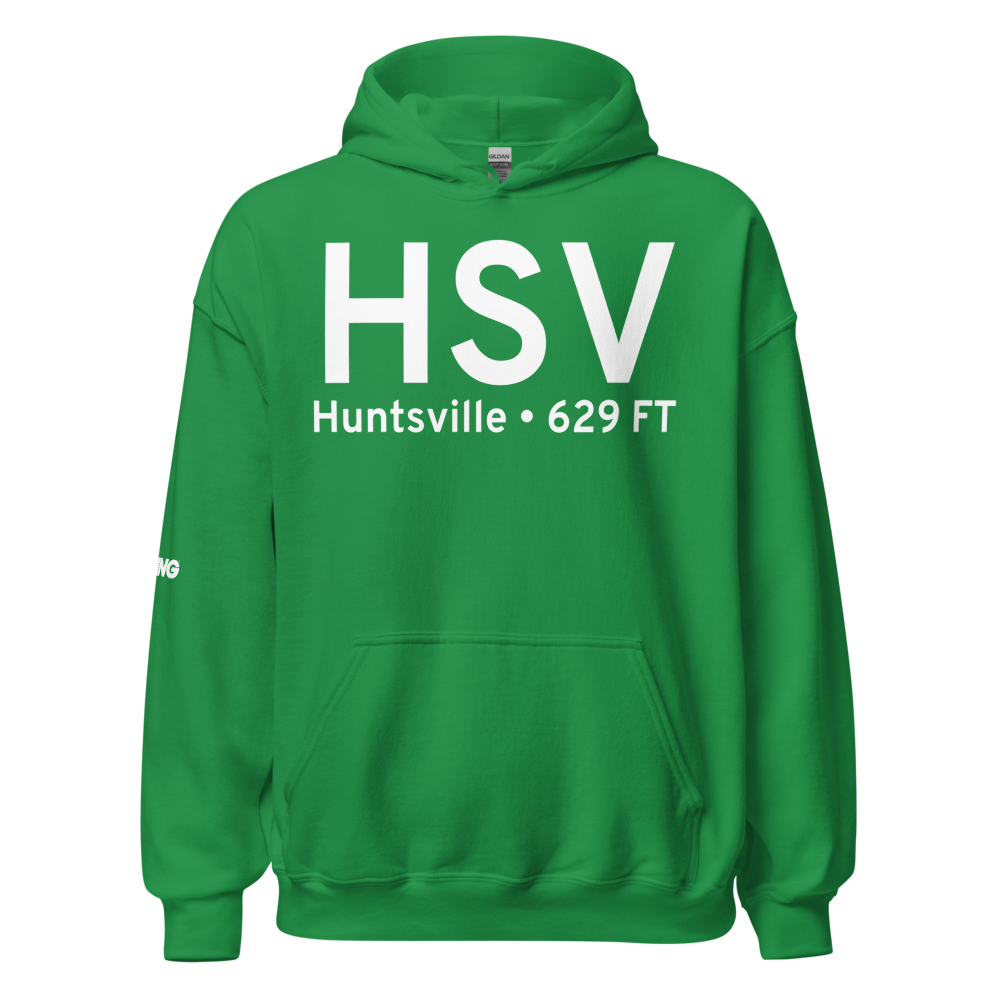 Huntsville (KHSV) Airport Hoodie Sweatshirt 
