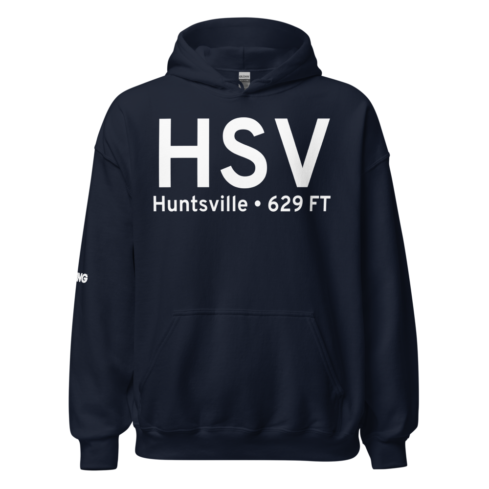 Huntsville (KHSV) Airport Hoodie Sweatshirt 