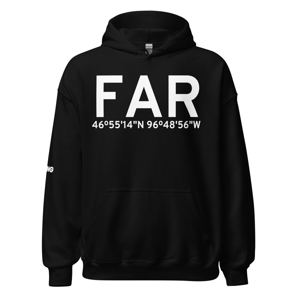 Fargo (KFAR) Airport Hoodie Sweatshirt 