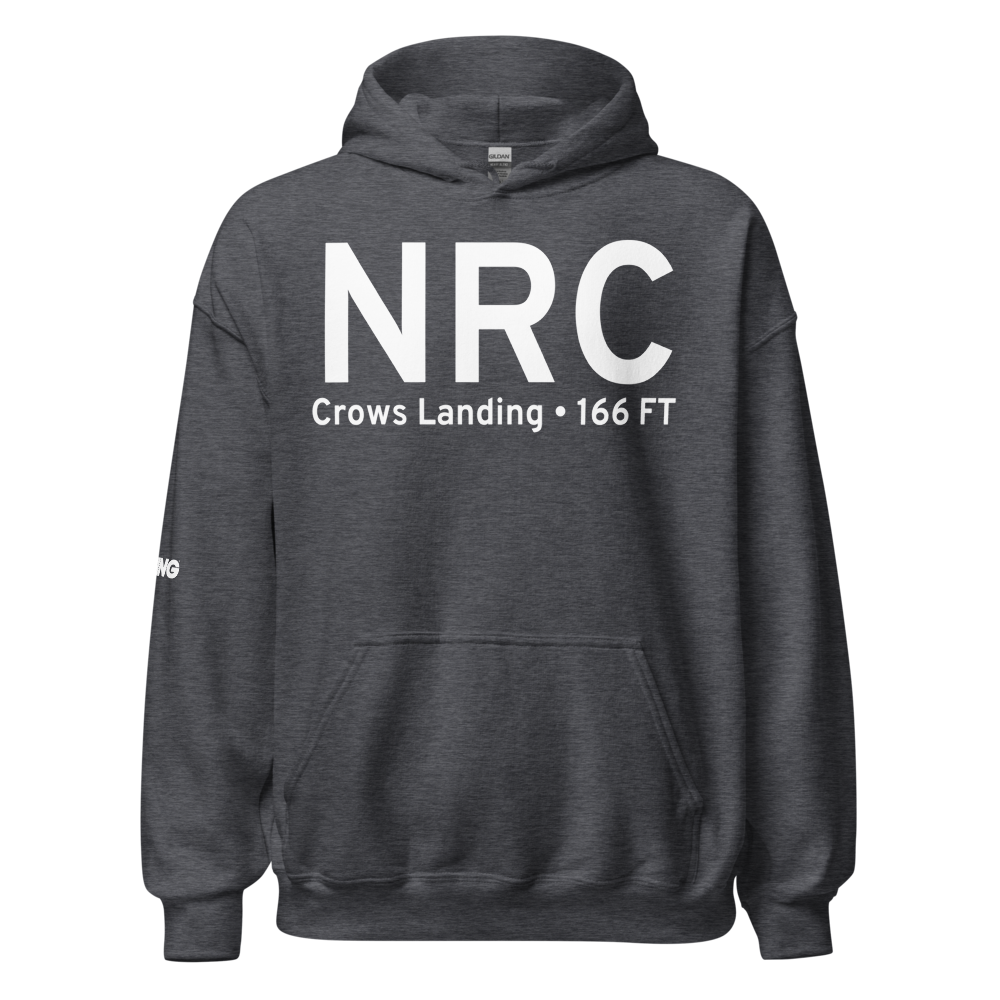 Crows Landing (NRC) Airport Hoodie Sweatshirt 