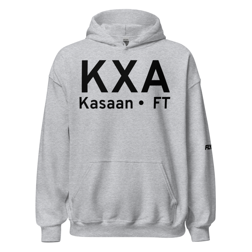 Kasaan (KXA) Airport Hoodie Sweatshirt 