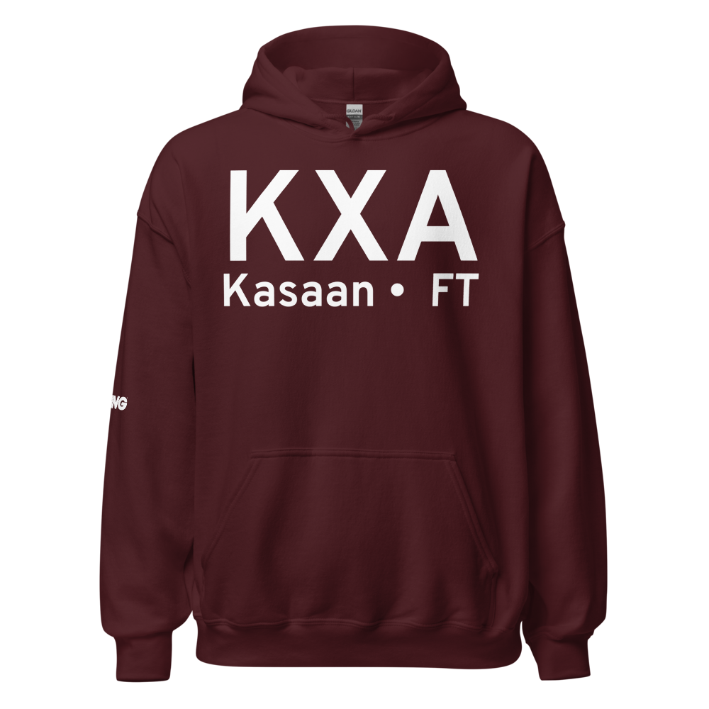 Kasaan (KXA) Airport Hoodie Sweatshirt 