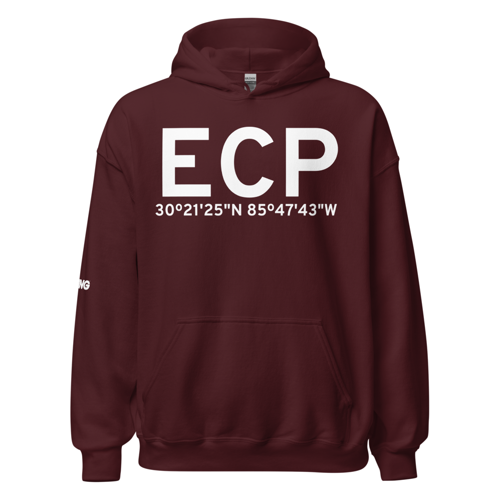 Panama City Beach (KECP) Airport Hoodie Sweatshirt 