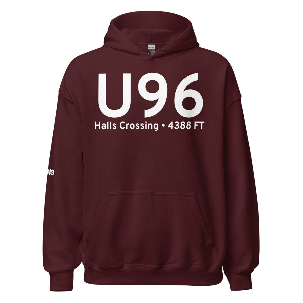 Halls Crossing (KU96) Airport Hoodie Sweatshirt 