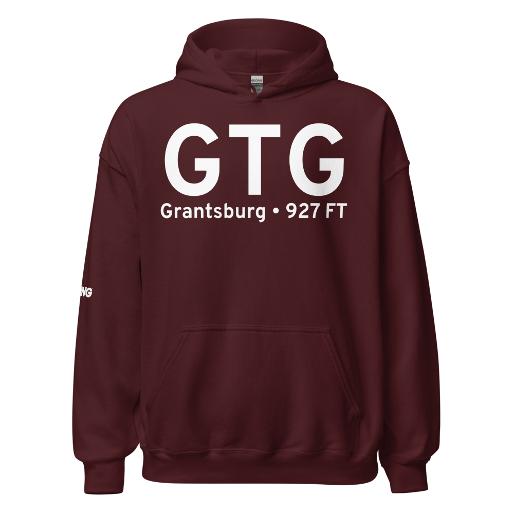 Grantsburg (KGTG) Airport Hoodie Sweatshirt 