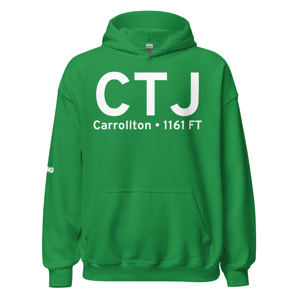 Carrollton (KCTJ) Airport Hoodie Sweatshirt 