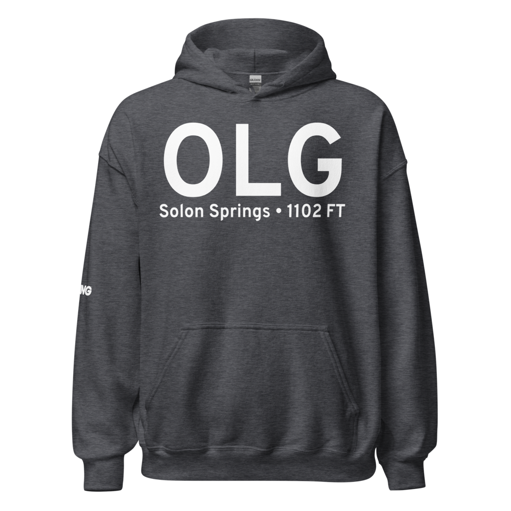 Solon Springs (KOLG) Airport Hoodie Sweatshirt 
