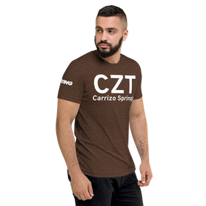 Carrizo Springs (KCZT) Airport Tri-blend T-Shirt