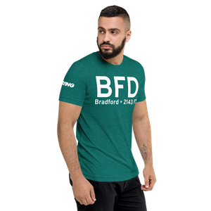 Bradford (KBFD) Airport Tri-blend T-Shirt