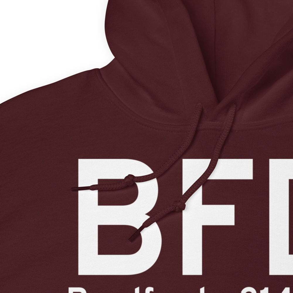 Bradford (KBFD) Airport Hoodie Sweatshirt 