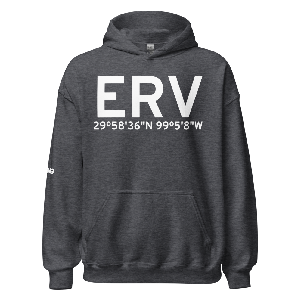 Kerrville (KERV) Airport Hoodie Sweatshirt 