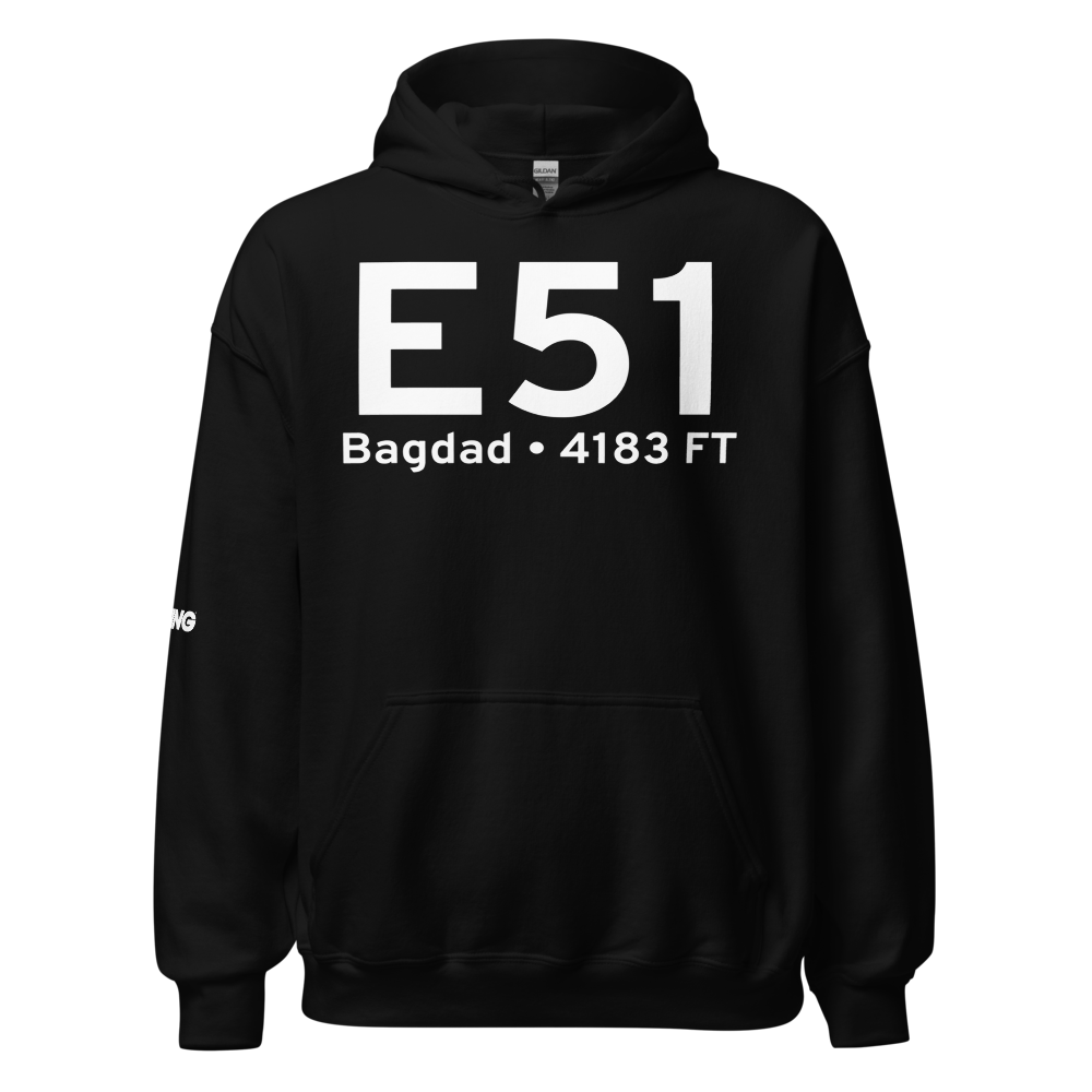 Bagdad (KE51) Airport Hoodie Sweatshirt 