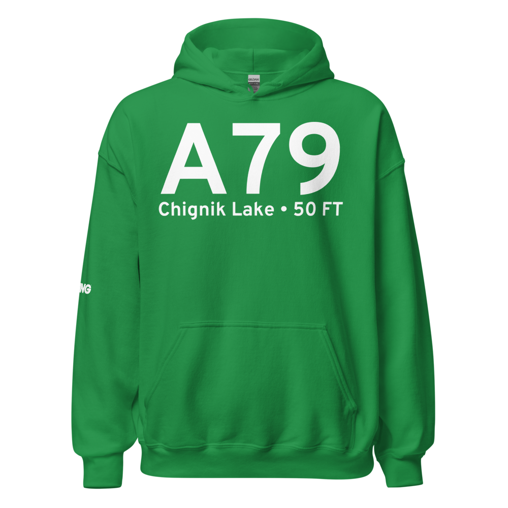 Chignik Lake (A79) Airport Hoodie Sweatshirt 