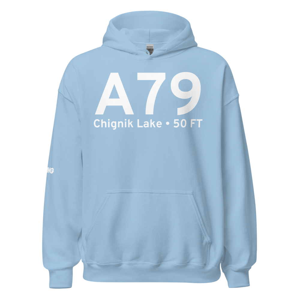 Chignik Lake (A79) Airport Hoodie Sweatshirt 
