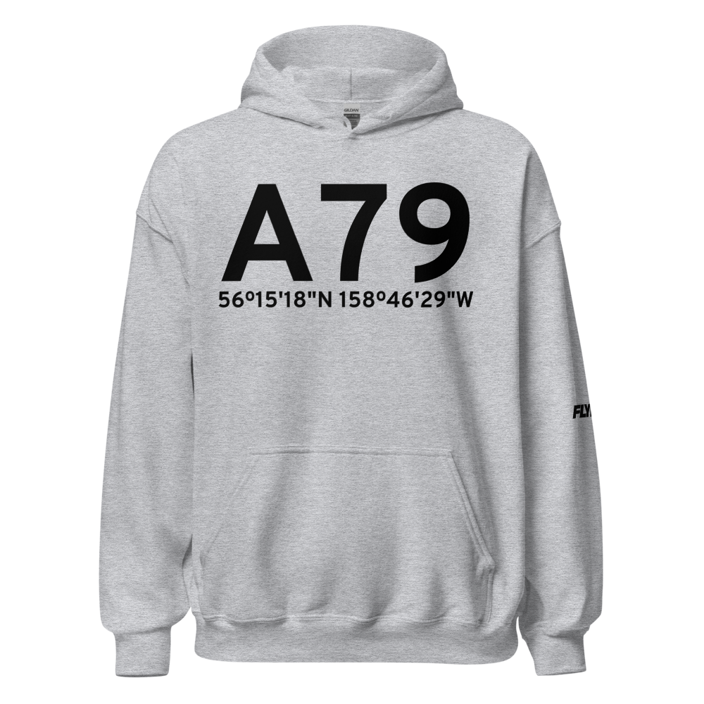 Chignik Lake (A79) Airport Hoodie Sweatshirt 