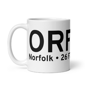 Norfolk (KORF) Airport Mug