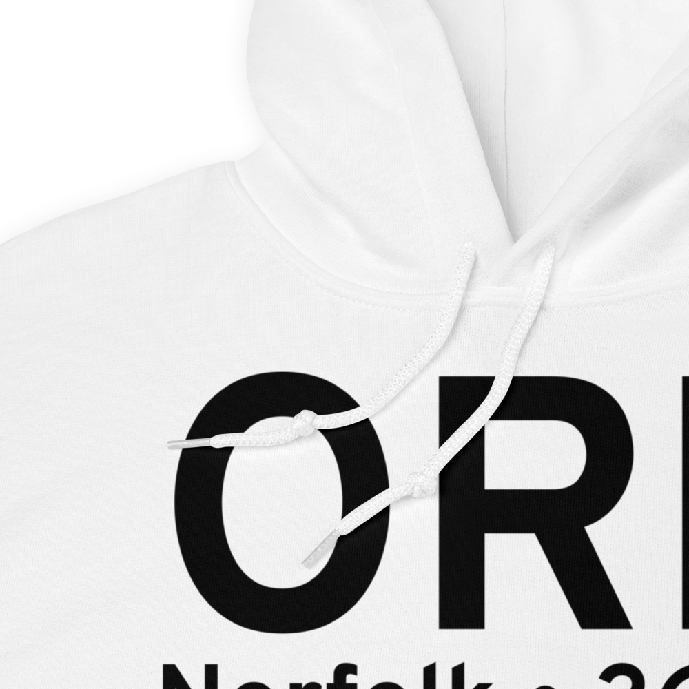 Norfolk (KORF) Airport Hoodie Sweatshirt 