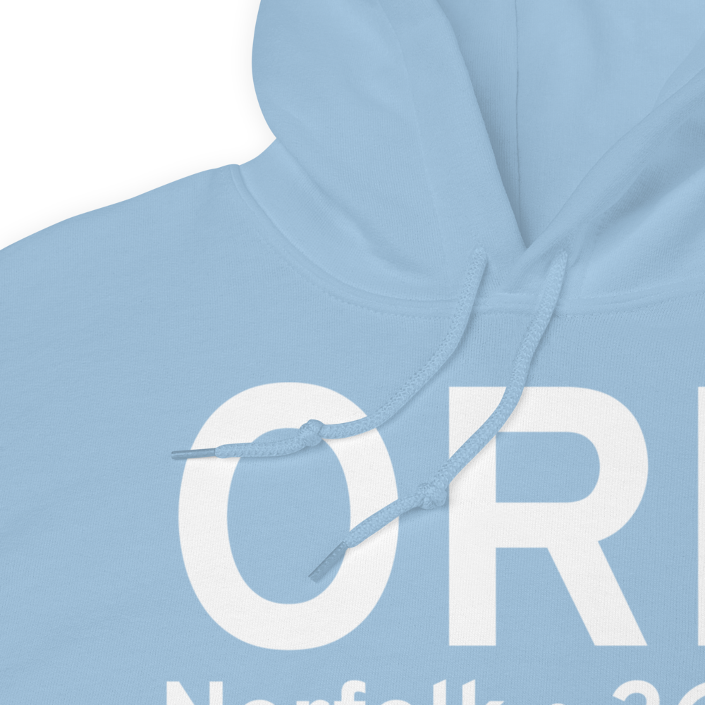 Norfolk (KORF) Airport Hoodie Sweatshirt 