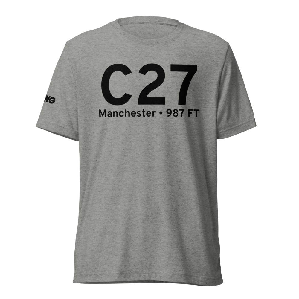 Manchester (KC27) Airport Tri-blend T-Shirt 