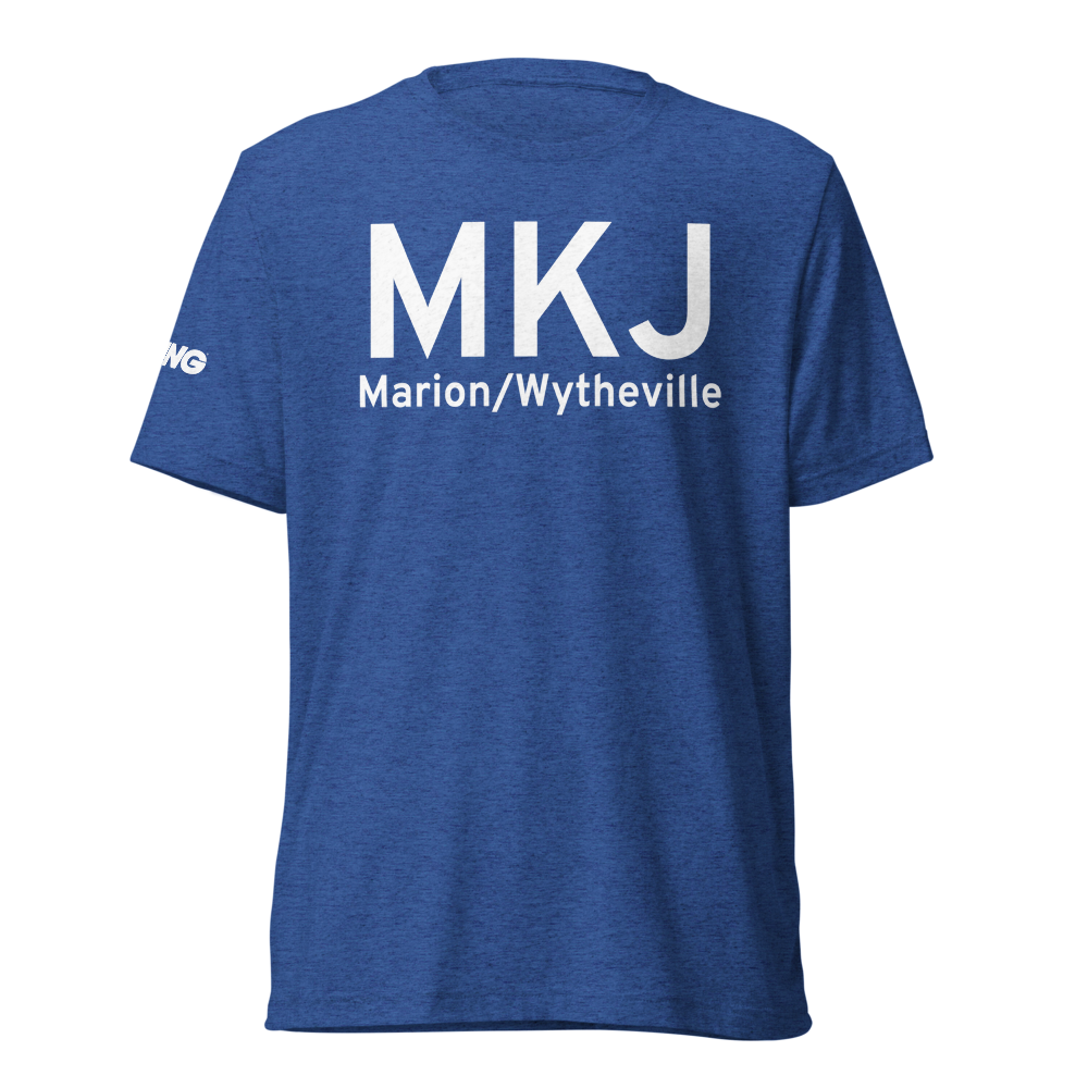Marion/Wytheville (KMKJ) Airport Tri-blend T-Shirt 