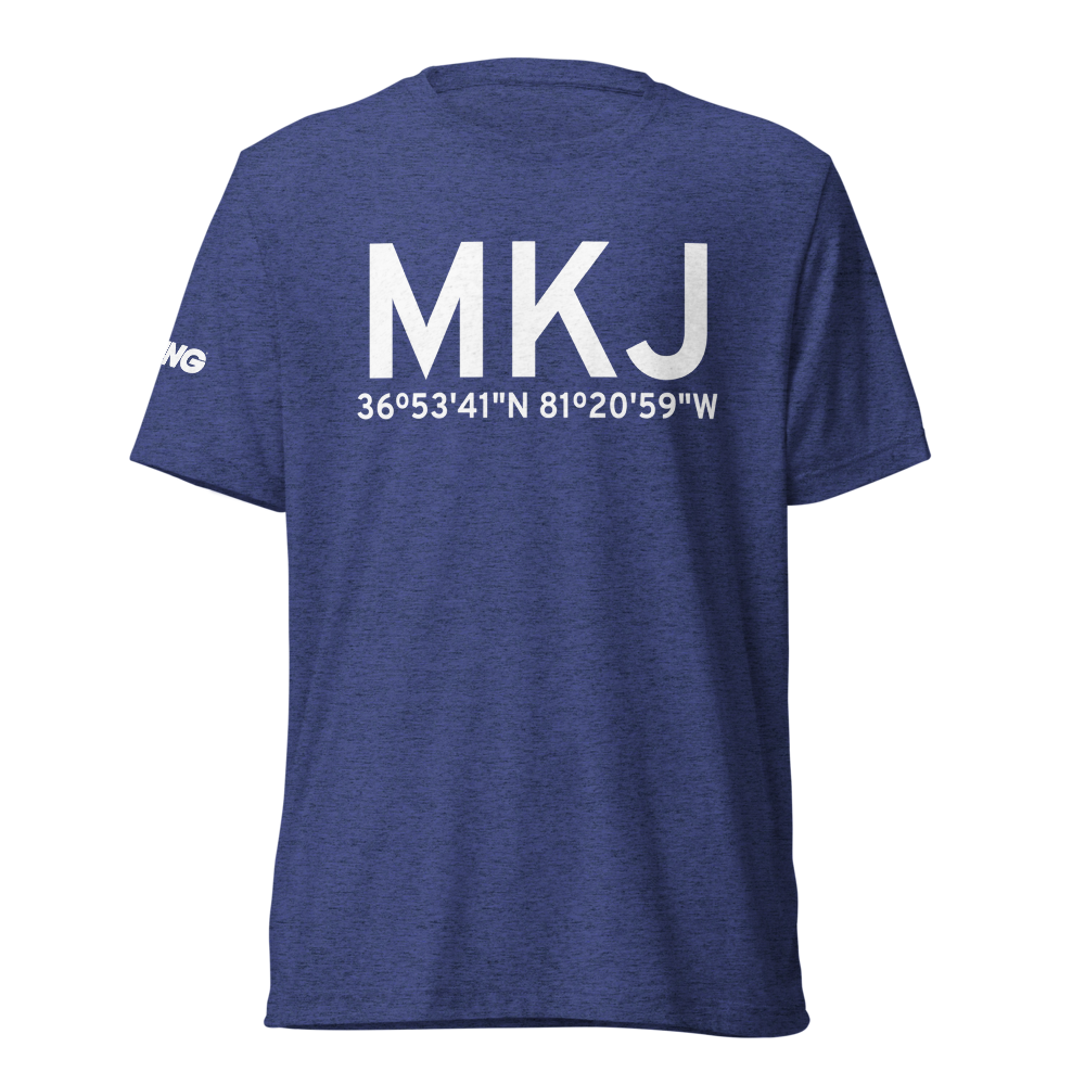 Marion/Wytheville (KMKJ) Airport Tri-blend T-Shirt 