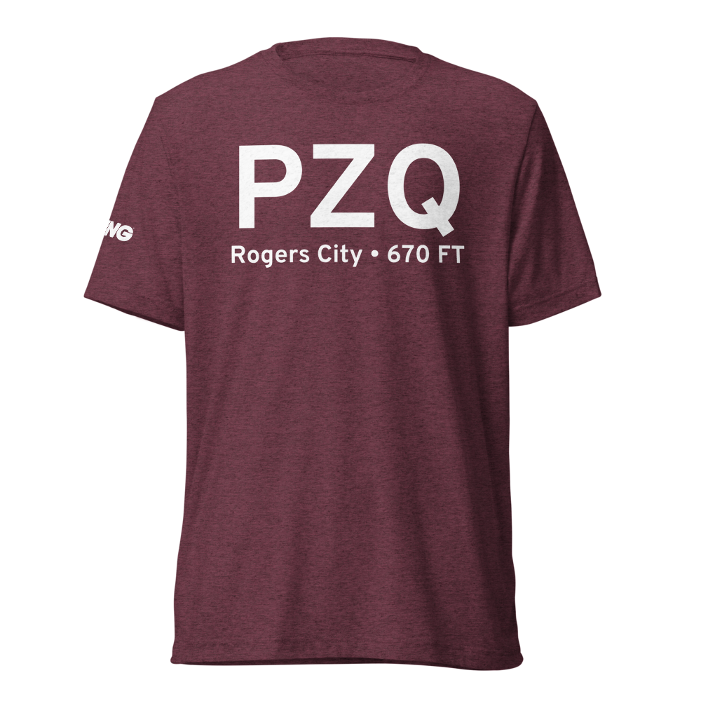 Rogers City (KPZQ) Airport Tri-blend T-Shirt 