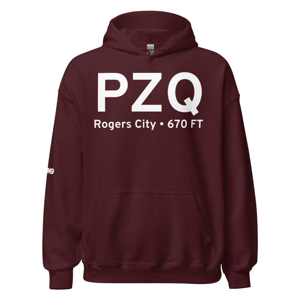 Rogers City (KPZQ) Airport Hoodie Sweatshirt 