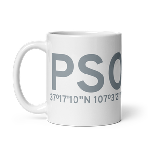 Pagosa Springs (KPSO) Airport Mug