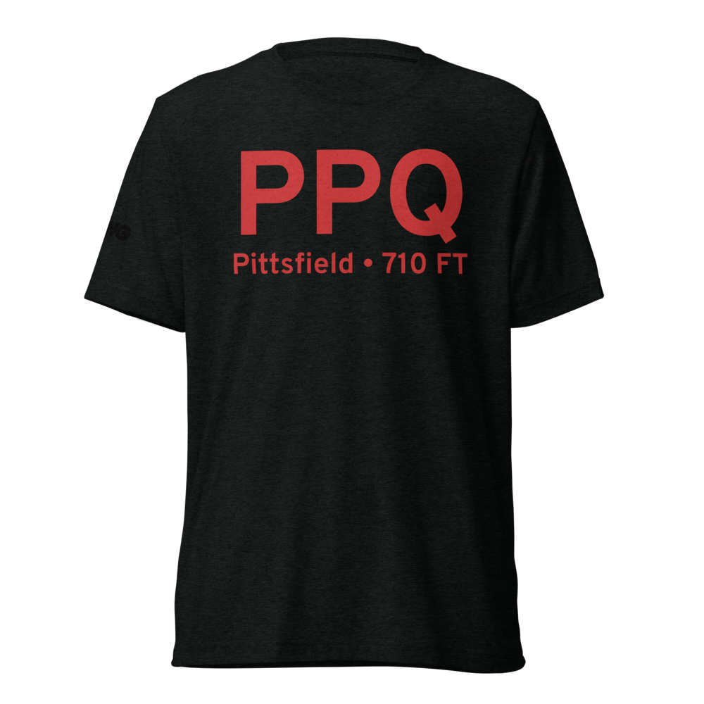 Pittsfield (KPPQ) Airport Tri-blend T-Shirt 