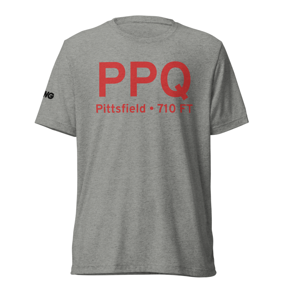 Pittsfield (KPPQ) Airport Tri-blend T-Shirt 