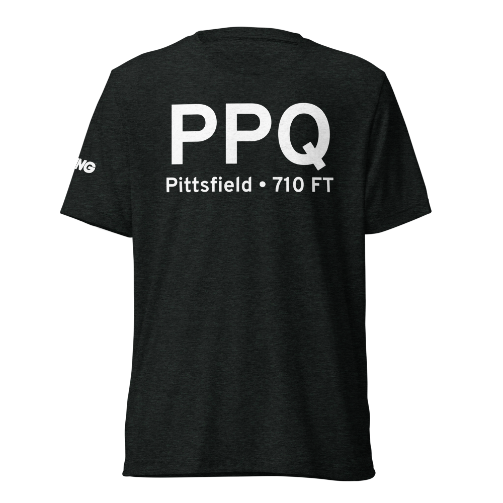 Pittsfield (KPPQ) Airport Tri-blend T-Shirt 
